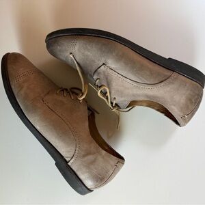 Olukai Women’s Oxford Tan Leather Shoes Lace Up Menswear 7.5